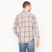 Easy Shirt - Hemp Blend Check - Sand