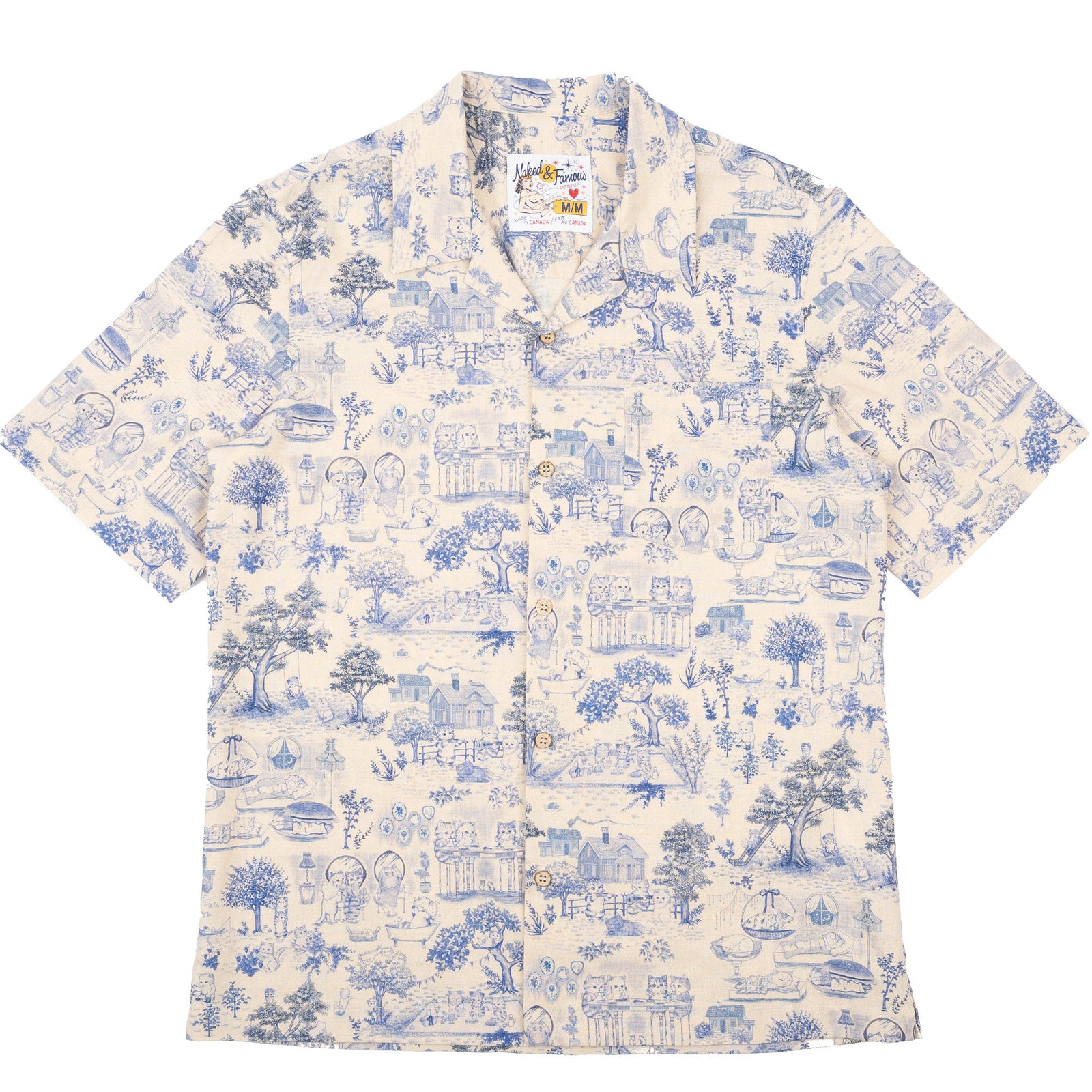 Aloha Shirt Linen Cats