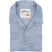 Aloha Shirt - Dobby Patchwork - Pale Blue