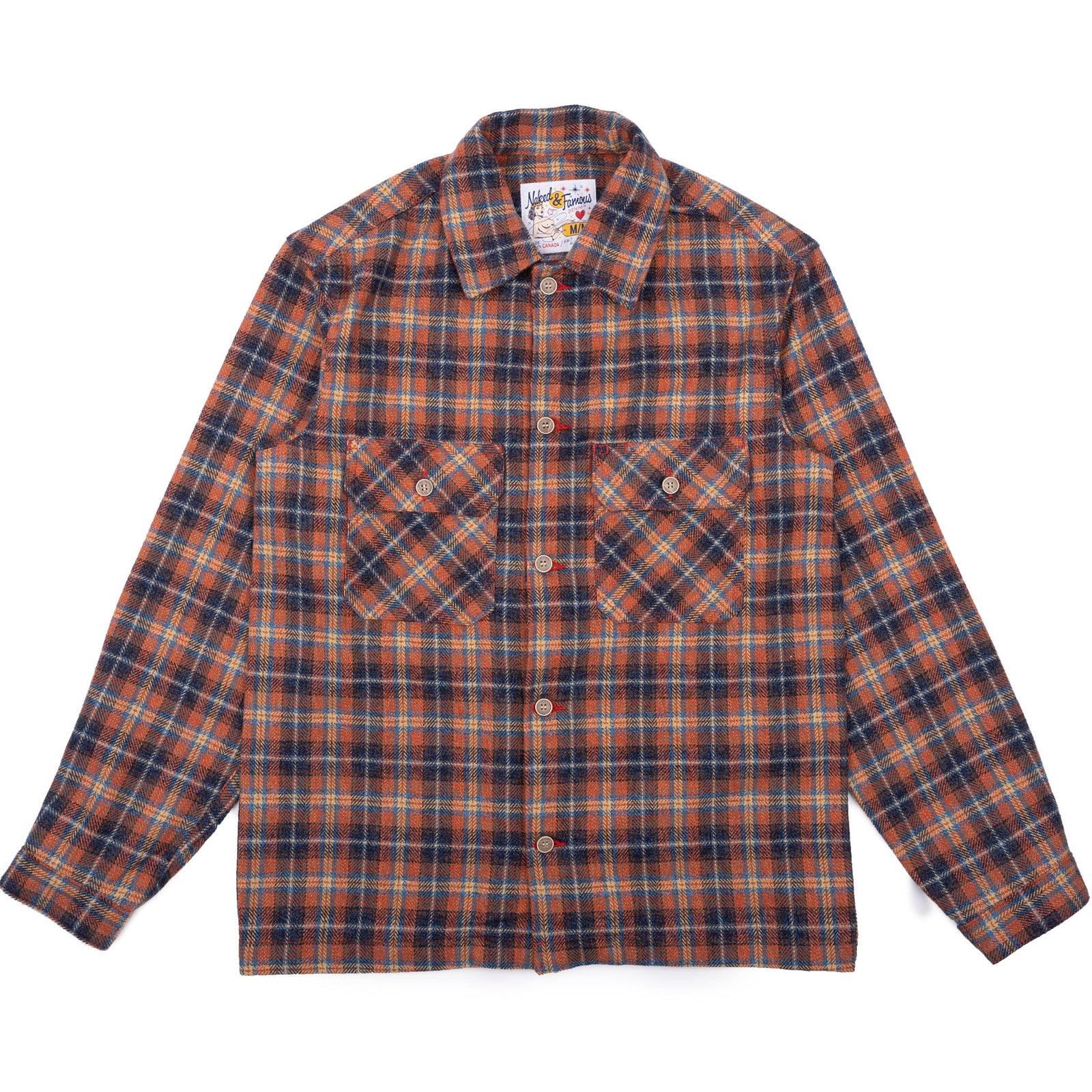 Work Shirt Triple Twist Yarn Flannel Red