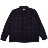 True Shirt - Corduroy Shirting (21W) - Green / Eggplant