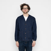 Wise Guy Jacket - Vertical Slub Denim - Indigo