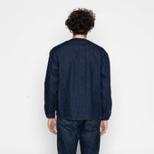 Wise Guy Jacket - Vertical Slub Denim - Indigo