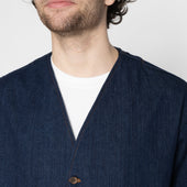 Wise Guy Jacket - Vertical Slub Denim - Indigo