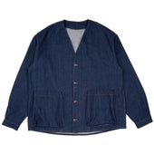 Wise Guy Jacket - Vertical Slub Denim - Indigo