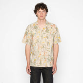Aloha Shirt - Flowers Painting - Natural