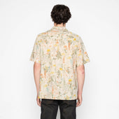 Aloha Shirt - Flowers Painting - Natural