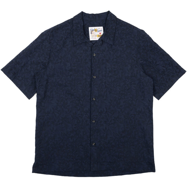 Aloha Shirt - Jungle Jacquard - Navy