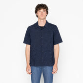 Aloha Shirt - Jungle Jacquard - Navy