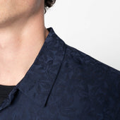 Aloha Shirt - Jungle Jacquard - Navy
