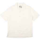 Aloha Shirt - Jungle Jacquard - White