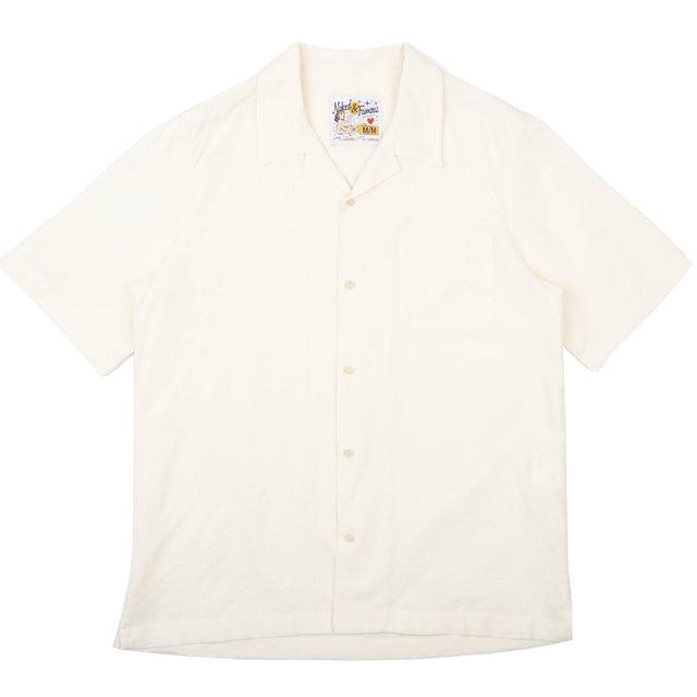 Aloha Shirt - Jungle Jacquard - White