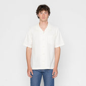 Aloha Shirt - Jungle Jacquard - White