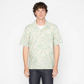Aloha Shirt - Linen Animals - Green