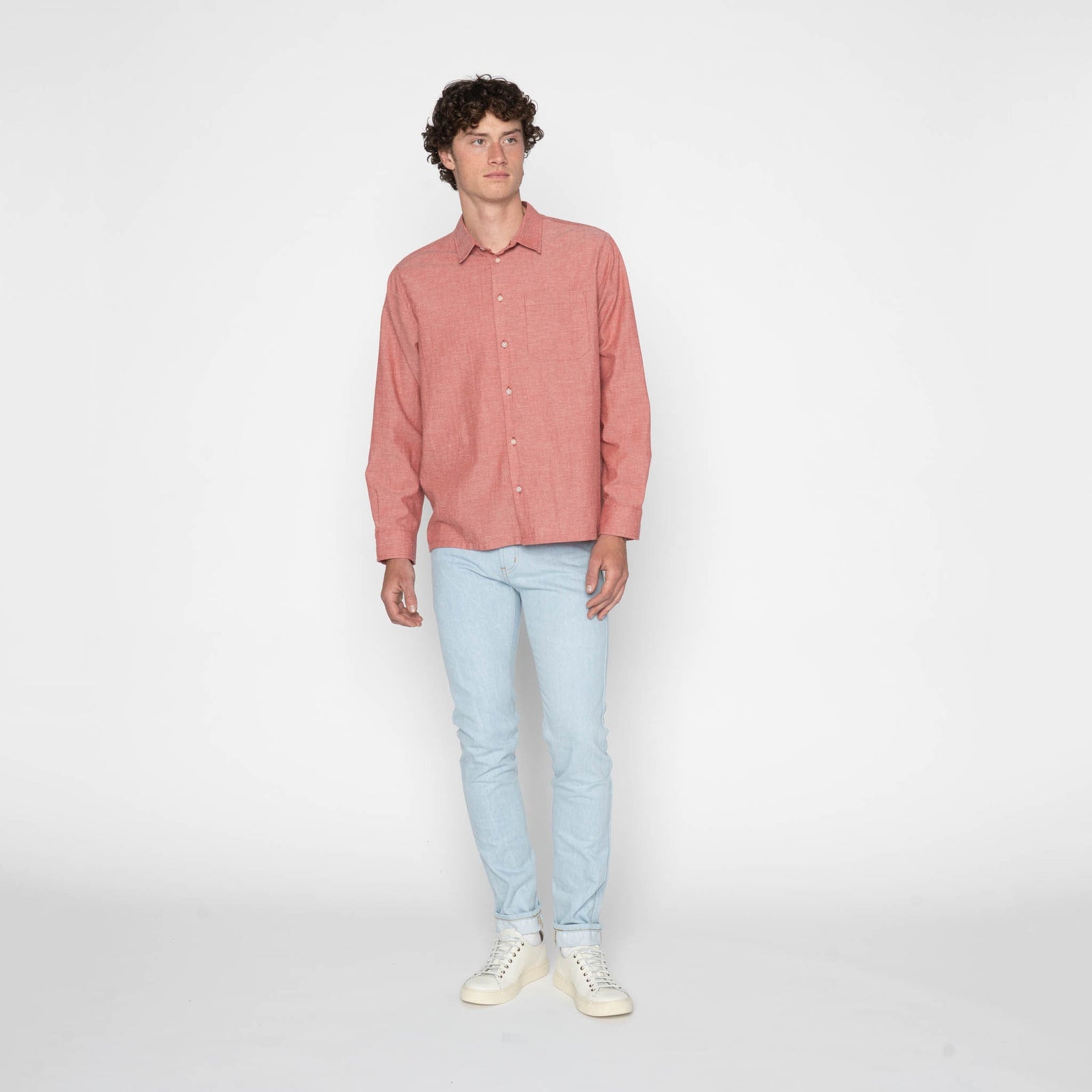 True Shirt Selvedge Chambray Red