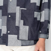 Wise Guy Jacket - Jacquard Denim - Indigo