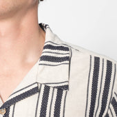Aloha Shirt - Dobby Bands - Natural