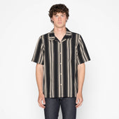 Aloha Shirt - Dobby Bands - Black