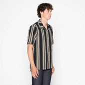 Aloha Shirt - Dobby Bands - Black