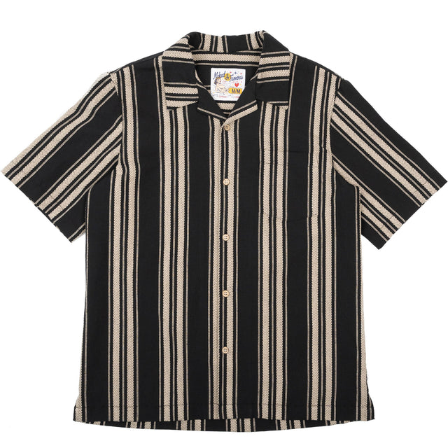 Aloha Shirt - Dobby Bands - Black
