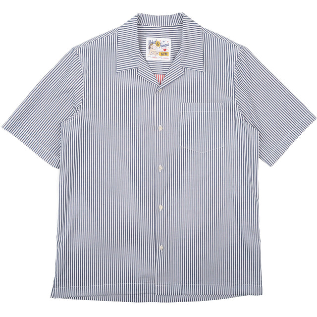 Aloha Shirt - Double Double Stripes - Blue