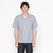 Aloha Shirt - Double Double Stripes - Blue