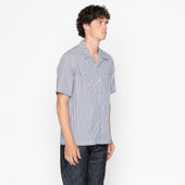 Aloha Shirt - Double Double Stripes - Blue