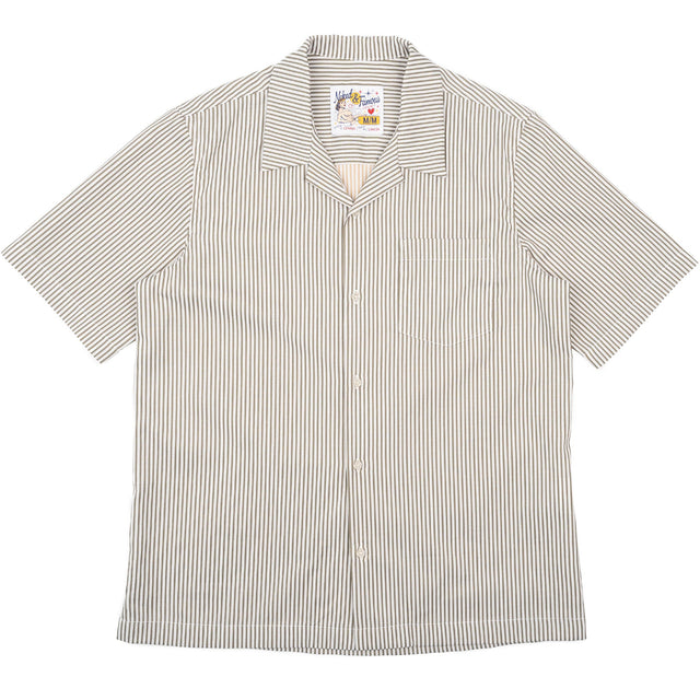 Aloha Shirt - Double Double Stripes - Green