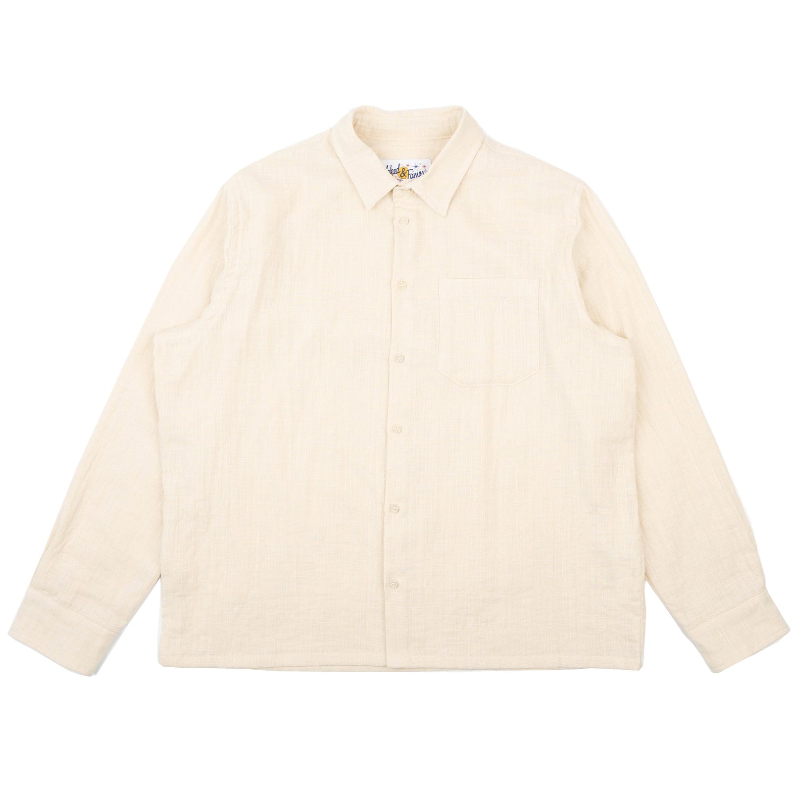 True Shirt Double Weave Slub Gauze Bone