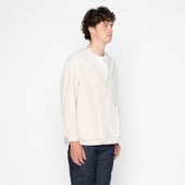 Wise Guy Jacket- Linen Blend Denim - Ecru