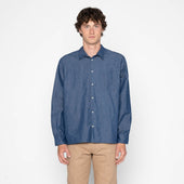 True Shirt - Linen Blend Denim - Indigo
