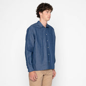 True Shirt - Linen Blend Denim - Indigo