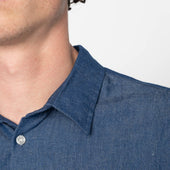 True Shirt - Linen Blend Denim - Indigo