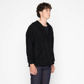 Wise Guy Jacket - Linen Blend Denim - Black