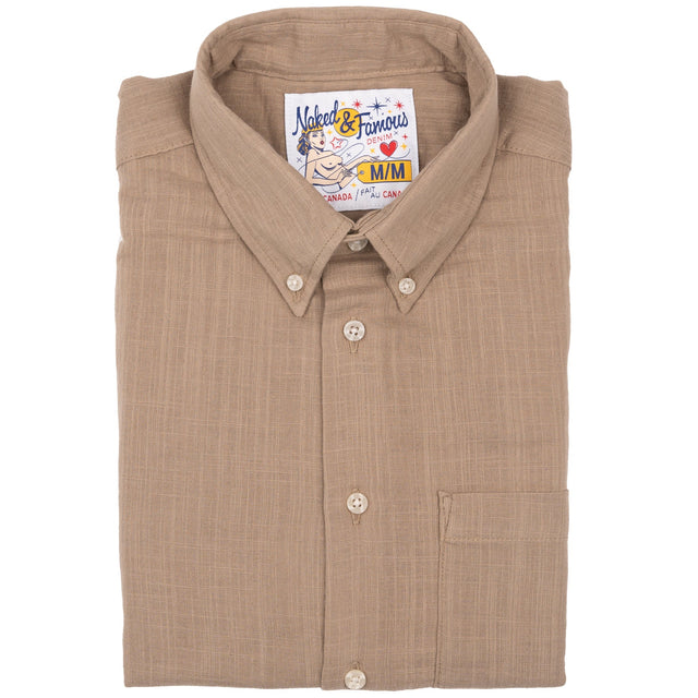 Easy Shirt - Double Weave Slub Gauze - Sand