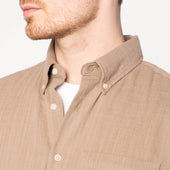 Easy Shirt - Double Weave Slub Gauze - Sand