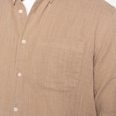 Easy Shirt - Double Weave Slub Gauze - Sand
