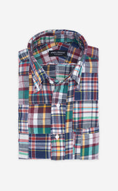 Yellow Madras Patchwork Shirt