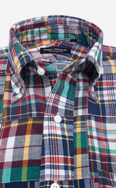 Yellow Madras Patchwork Shirt
