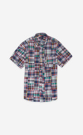 Yellow Madras Patchwork Shirt