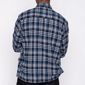 Over Shirt Triple Yarn Twill Check Brush