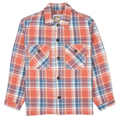 Over Shirt - Triple Yarn Twill Check Brush - Red