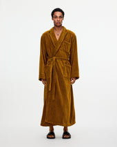 Santiago Striped Velour Longo Robe