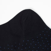 Over The Calf Fil D Ecosse Cotton Socks With Blue Dots