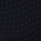 Over The Calf Fil D Ecosse Cotton Socks With Blue Dots