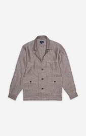 Light Brown Linen Overshirt
