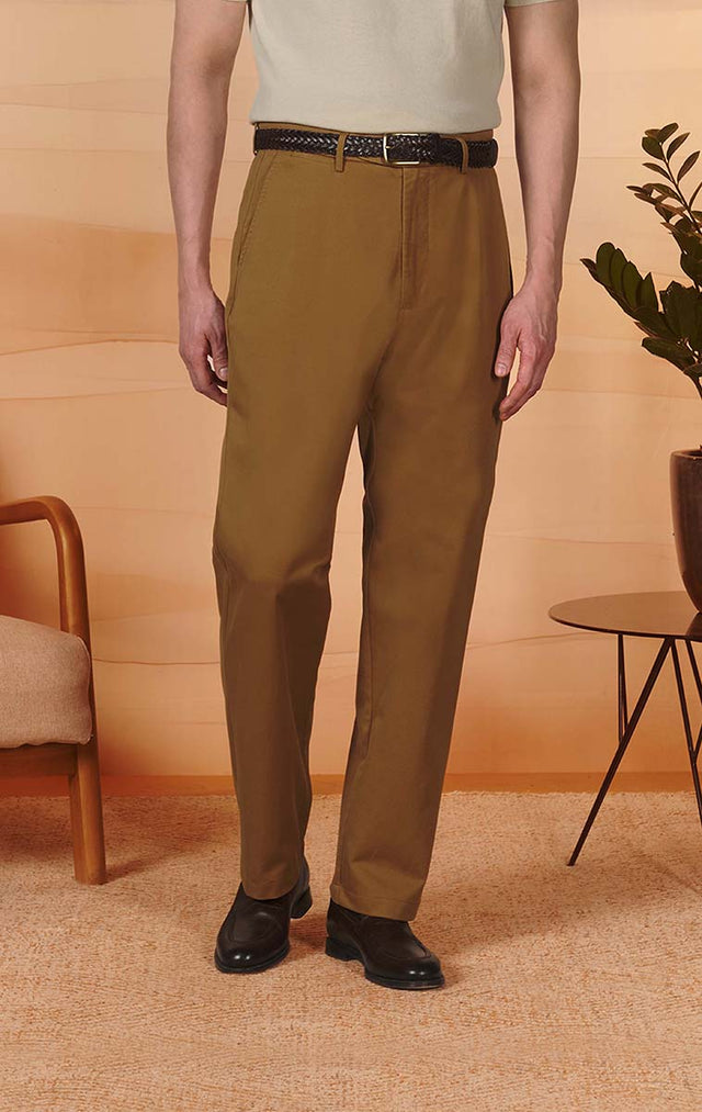 British Khaki High-Rise Chinos