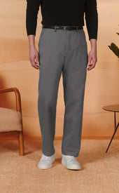 Gray High Rise Chinos