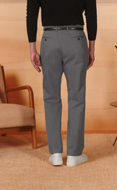 Gray High Rise Chinos