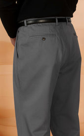 Gray High Rise Chinos